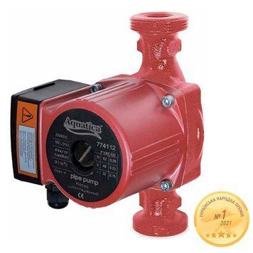 Насос циркуляційний Aquatica 100 Вт, Hmax 6 м, Qmax 75 л/хв, 180 мм + гайки 1&Prime; 774134 фото