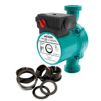 Насос циркуляційний Wetron 100 Вт, Hmax 6 м, Qmax 50 л/хв, 180 мм + гайки 1&Prime; 774332 фото