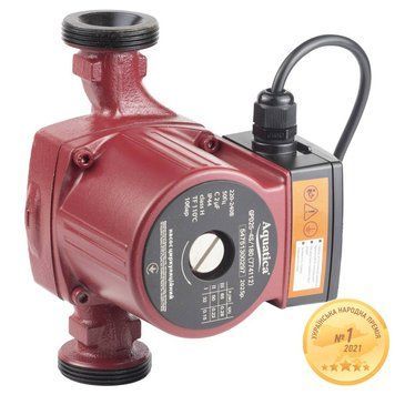 Насос циркуляційний 65 Вт, Hmax 4 м, Qmax 63 л/хв, 180 мм + гайки 1&Prime; 774112 фото